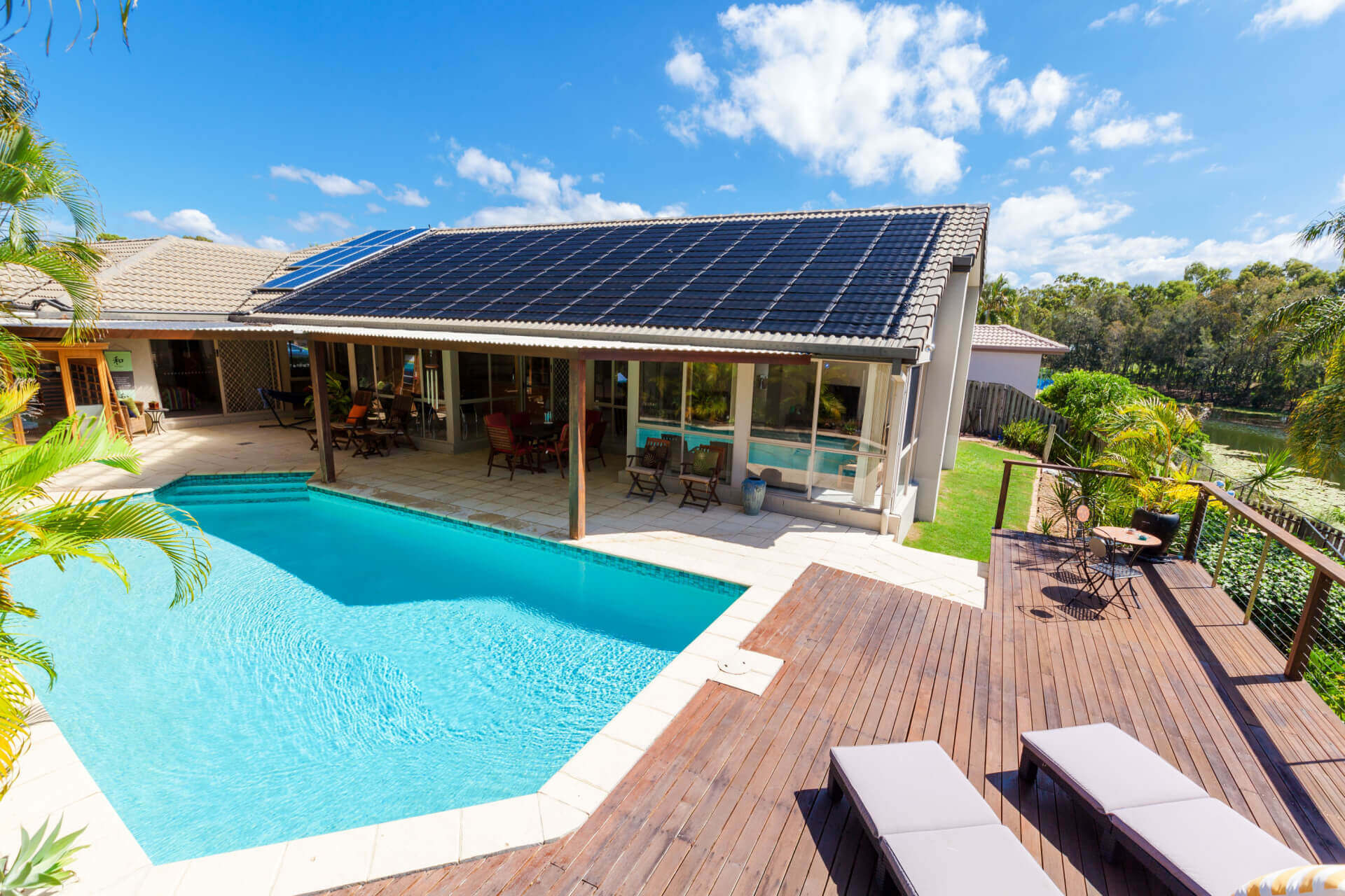 Pool solar heating