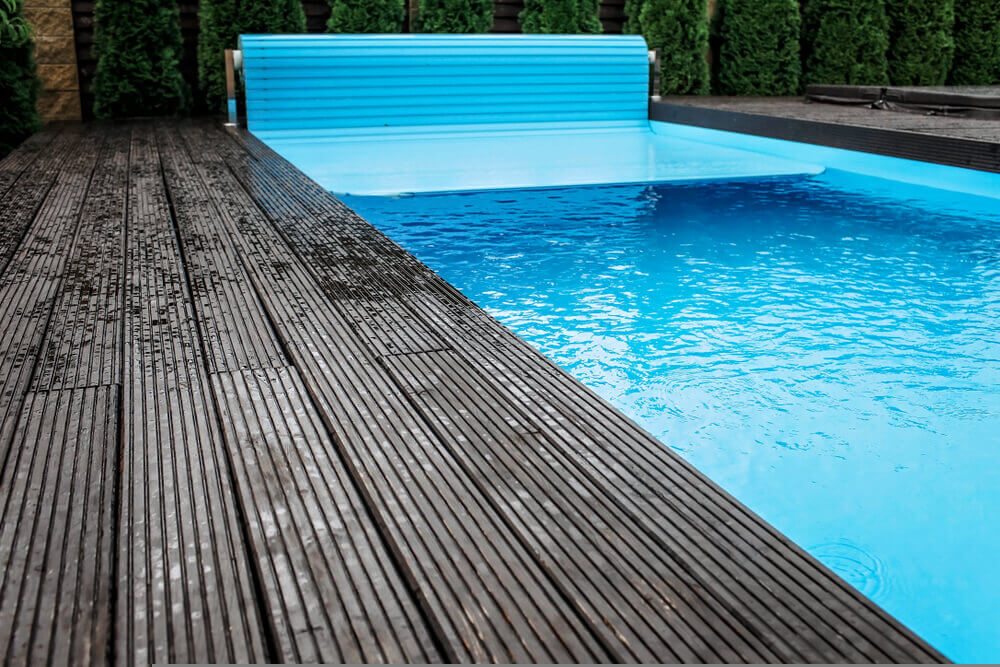 A swimming pool with pool heating in Brisbane